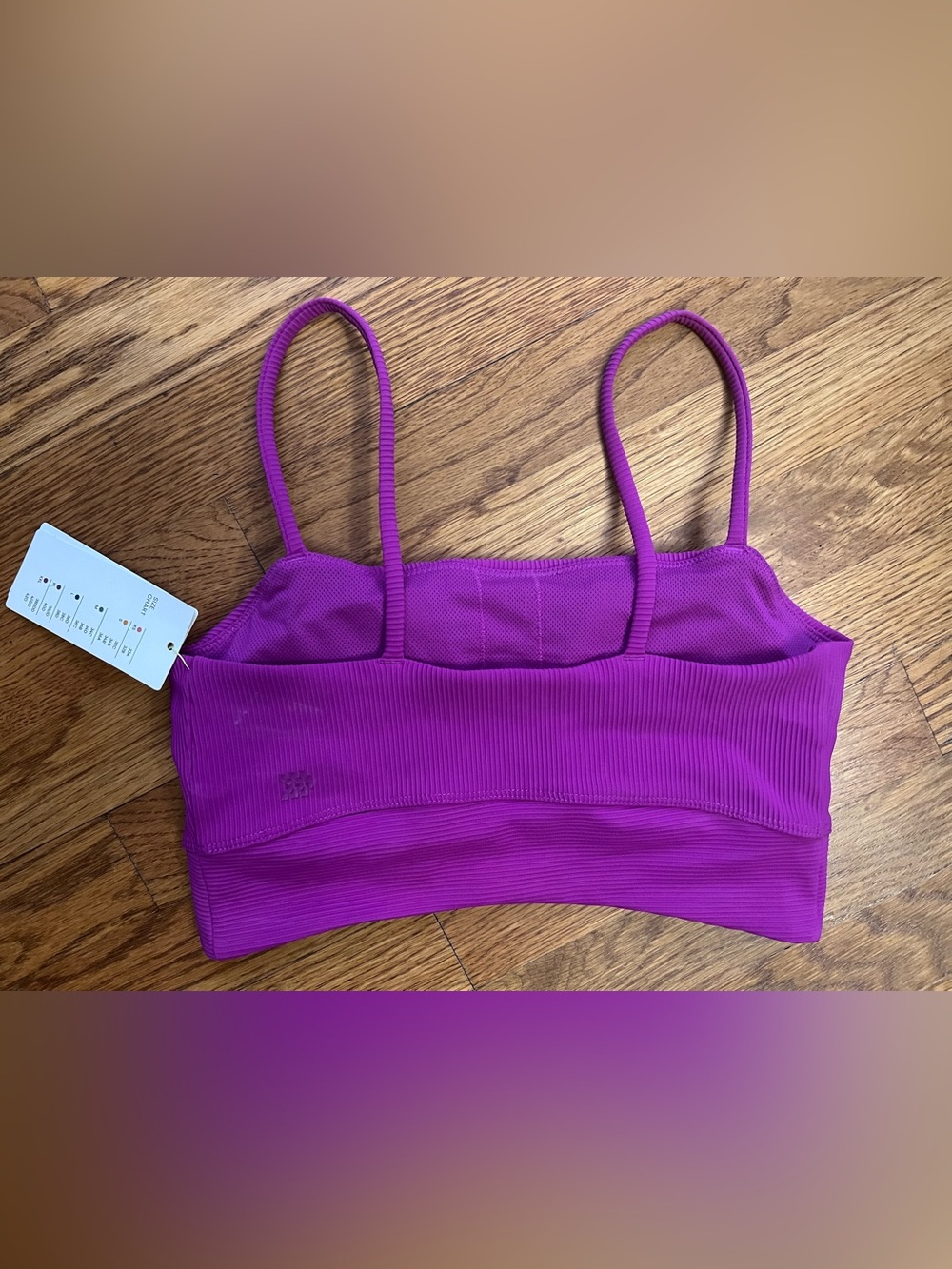 All In Motion Target Ribbed Purple Sports Bra - Picture 2 of 5